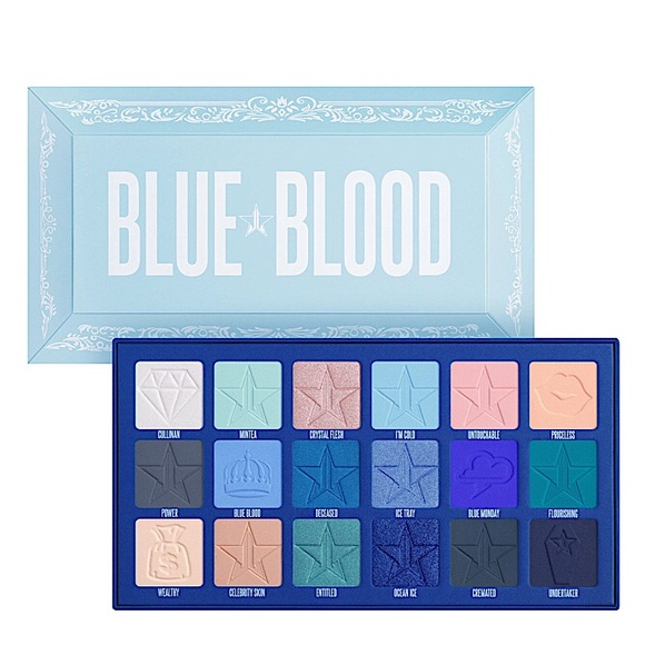 Jeffree Star Cosmetics Blue Blood Eyeshadow Palette Jeffree Star Casket Palette